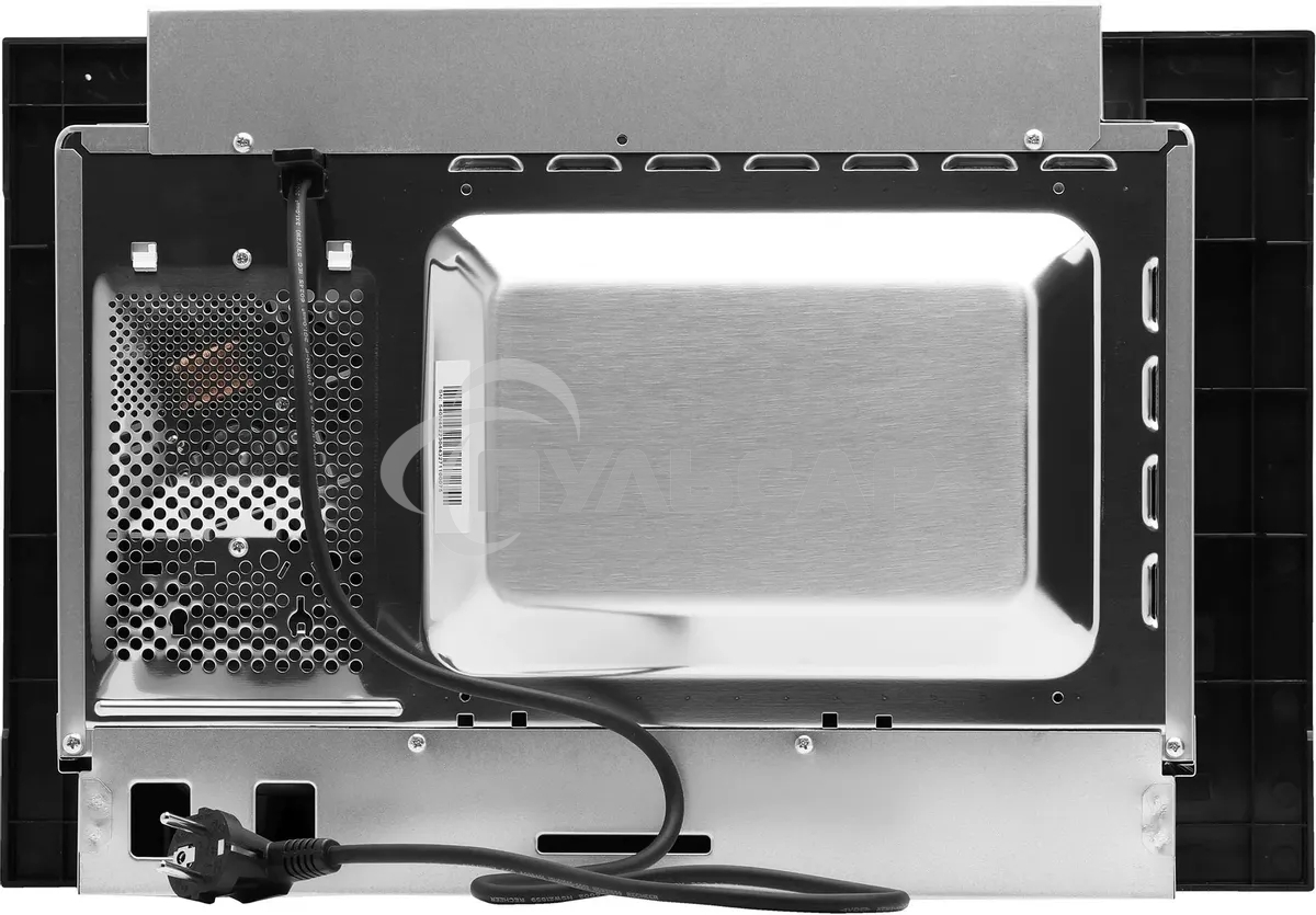 Микроволновая печь встраиваемая Hyundai HBW 2040 BG черный, 20 л, 800 Вт, переключатели - кнопки/поворотный механизм