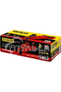 Домкрат STAYER 43152-2 RED FORCE гидравлический подкатной, 2т, 125-320мм