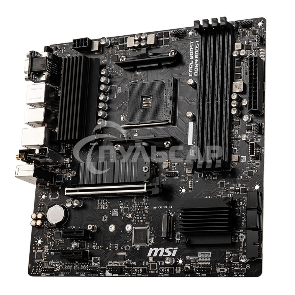 Материнская плата MSI B550M PRO-VDH WIFI, AM4, AMD B550, 4xDDR4, 4xSATA, 2xM.2, 1xPCIe 4.0 x16, 2xPCIe x1, 1xDisplayPort, 1xHDMI, 1xVGA, 1x 1Gb LAN, 2xUSB 2.0, 4xUSB 3.2 Gen 1, 3x3.5 мм, 7.1, mATX