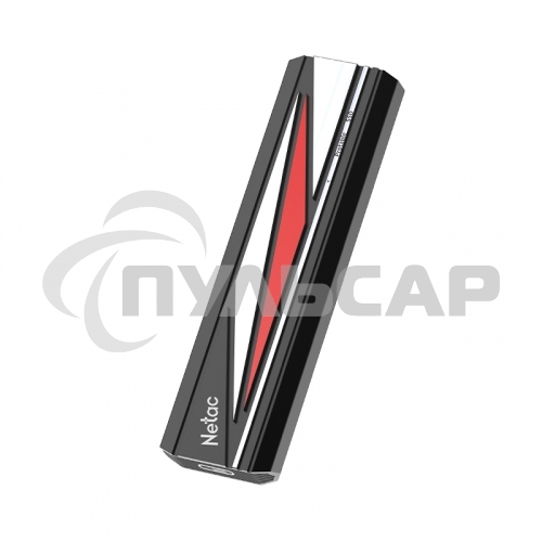 Внешний SSD Netac ZX20L, 1TB, USB 3.2 Gen 2x2 Type-C, R/W 2000/1800, черный