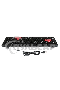Клавиатура проводная NAKATOMI KN-02U USB черный-красный