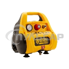 Компрессор Denzel РС 1/6-180поршневой безмасляный, 1100 Вт, 180л/мин, 8 бар