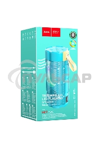 Портативная колонка HOCO HC7 синий павлин LED подсветка