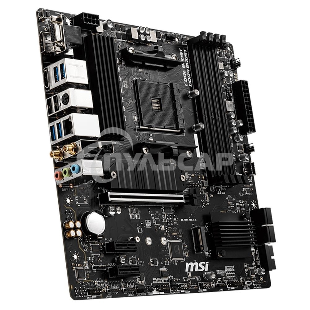 Материнская плата MSI B550M PRO-VDH WIFI, AM4, AMD B550, 4xDDR4, 4xSATA, 2xM.2, 1xPCIe 4.0 x16, 2xPCIe x1, 1xDisplayPort, 1xHDMI, 1xVGA, 1x 1Gb LAN, 2xUSB 2.0, 4xUSB 3.2 Gen 1, 3x3.5 мм, 7.1, mATX