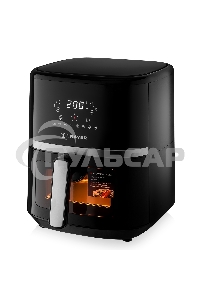 Аэрогриль BRAYER BR2033 черный, 1350 Вт, 6 л, упр. - сенсор, программ - 8