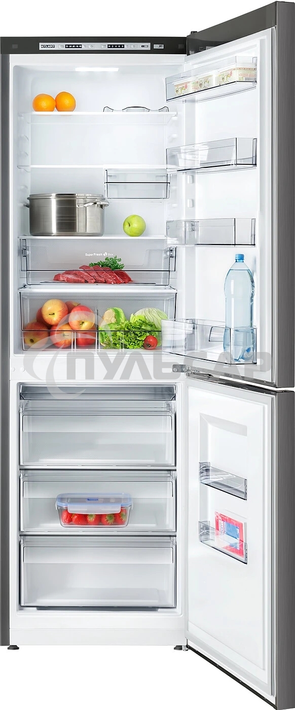 Холодильник Atlant XM 6621-159 черный двухкамерный 205/119 л морозилка снизу, капельная система