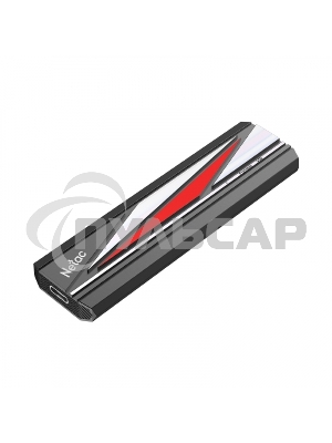 Внешний SSD Netac ZX20L, 256 GB, USB 3.2 Gen 2x2 Type-C, R/W 2000/1800, черный