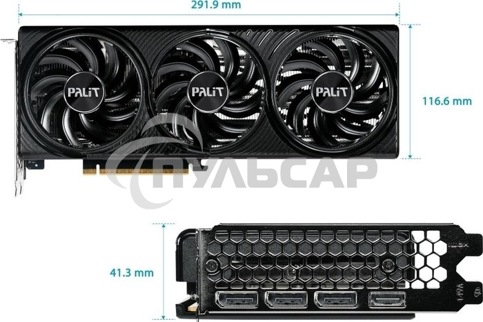 Видеокарта Palit PA-RTX 5060 INFINITY 3 8Gb RTX 5060 8Gb 128bit GDDR7 2280/28000 HDMIx1 DPx3 HDCP Ret