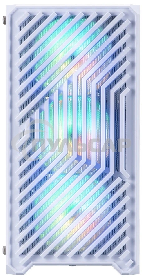 Компьютерный корпус 1STPLAYER TRILOBITE T5 ARGB белый / mATX / 4x120мм ARGB fans / T5-WH-4F7-W