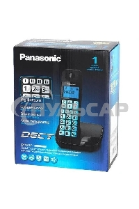 Телефон беспроводной (DECT) Panasonic KX-TGE110UCB черный