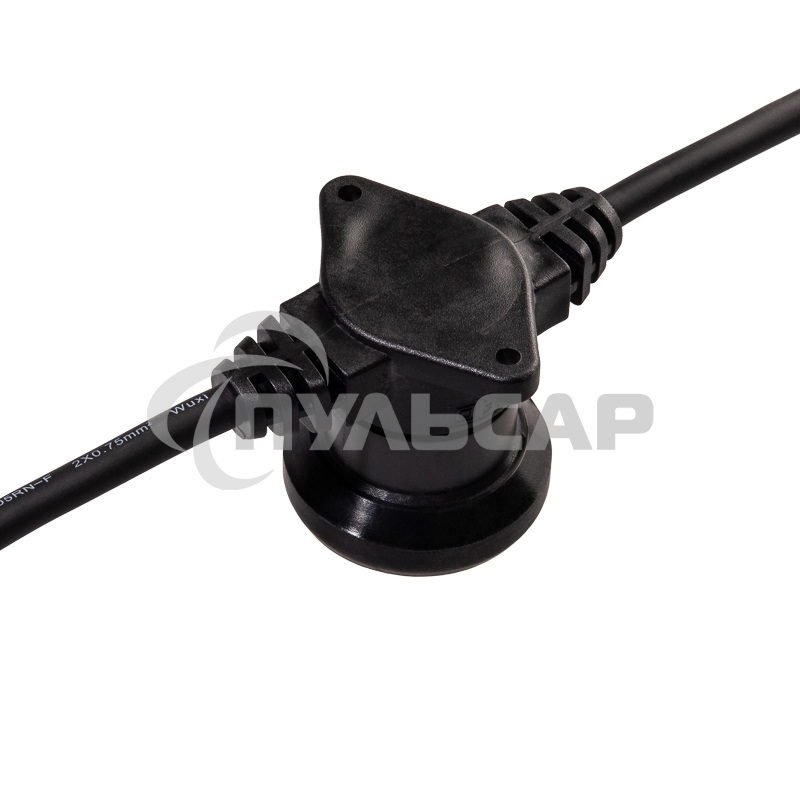 Гирлянда Neon-night Белт-Лайт 2 жилы, 50м, шаг 20см, 250 патронов E27, IP65, черный круглый провод