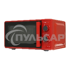 Микроволновая печь Willmark WMO-203GMR, 20л,700Вт, механич.ПУ, ручка д/л откр.дв,6 ур.мощн., красная