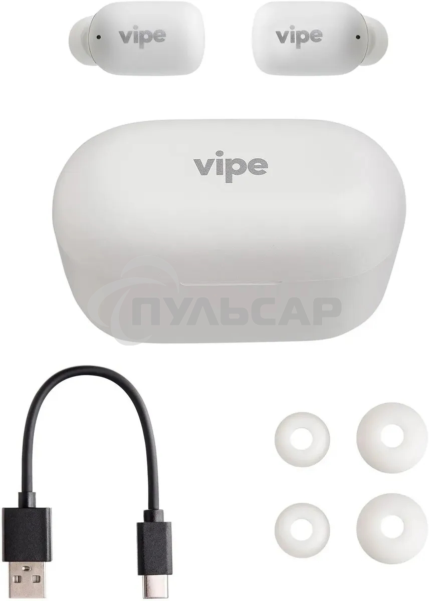 Гарнитура Vipe A1 TWS Bluetooth вкладыши белый