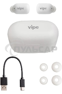Гарнитура Vipe A1 TWS Bluetooth вкладыши белый