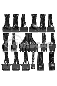 Блок питания 650W ExeGate 80 PLUS® GOLD 650VSP FС (ATX3.0, APFC, КПД 90% (80 PLUS Gold), 120мм fan, 24pin, 2x(4+4)pin, PCIE5.0/12VHPWR, 2xPCI-E, 6xSATA, 3xIDE, 1xFDD, Full Cable Management, black, Color box)