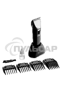 Машинка для стрижки BRAYER BR3402, LED-дисплей, 4 насад, турбо, титан. покр, регу. высоты лезвий