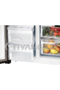 Холодильник HIBERG RFS-480DX NFB инвертер графитовый черный двухкамерный 271/165л морозилка сбоку Side-by-Side