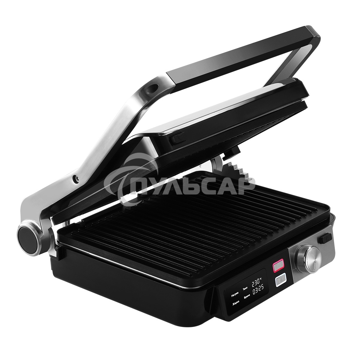 Электрический гриль BQ GR3009 черный/стальной