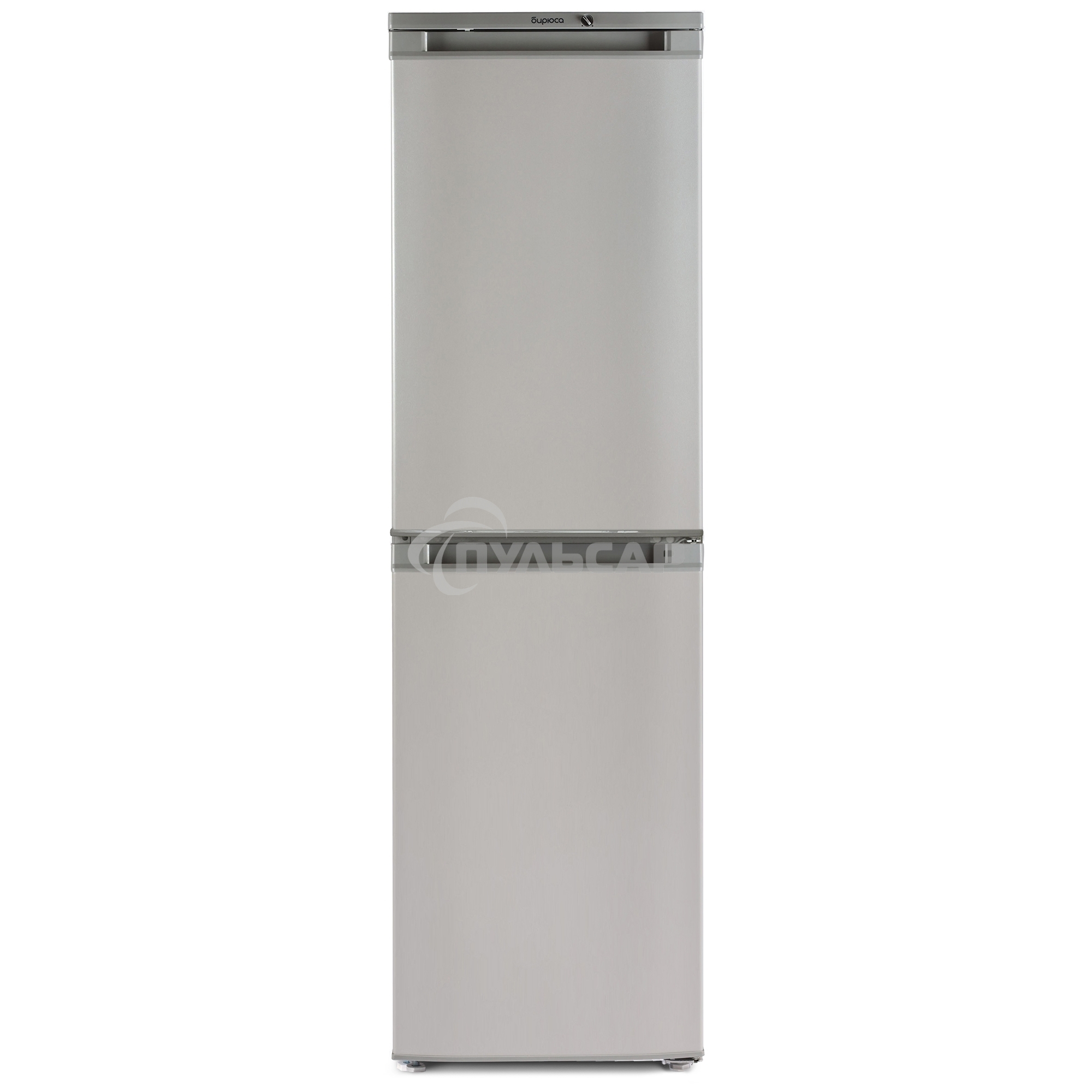 Холодильник Бирюса M420 металлик двухкамерный 125/80л морозилка снизу