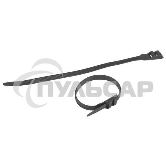 Хомут кабельный для СИП 9.0х180 с горизонт. замком NO-224-592 черный (уп.100 шт) Эра Б0066054