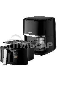 Аэрогриль BRAYER BR2033 черный, 1350 Вт, 6 л, упр. - сенсор, программ - 8