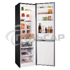 Холодильник Nordfrost NRB 154 B черный матовый двухкамерный 238/115 л морозилка снизу, капельная система