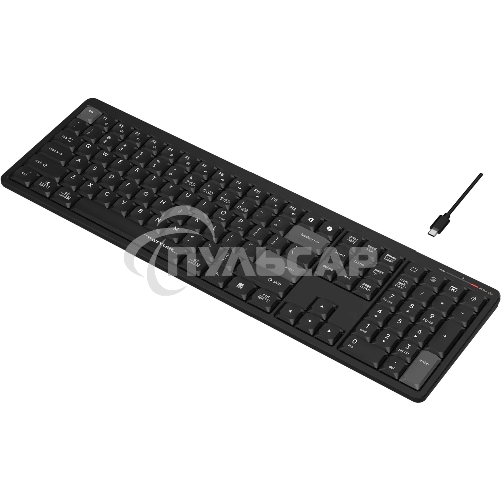 Клавиатура беспроводная A4Tech Fstyler FBX55C черный USB BT/Radio slim Multimedia (FBX55C)