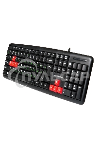 Клавиатура проводная NAKATOMI KN-02U USB черный-красный