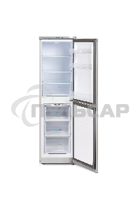 Холодильник Бирюса M420 металлик двухкамерный 125/80л морозилка снизу