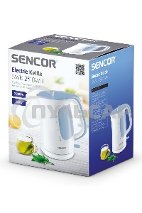 Чайник электрический Sencor SWK 2510WH пластик, 2,5 л, 2200 Вт, белый
