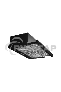 Вытяжка встраиваемая Lex HIDE 600 черный управление: кнопочное (1 мотор)