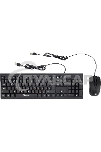 Комплект клавиатура + мышь Oklick 630M клав:черный мышь:черный USB