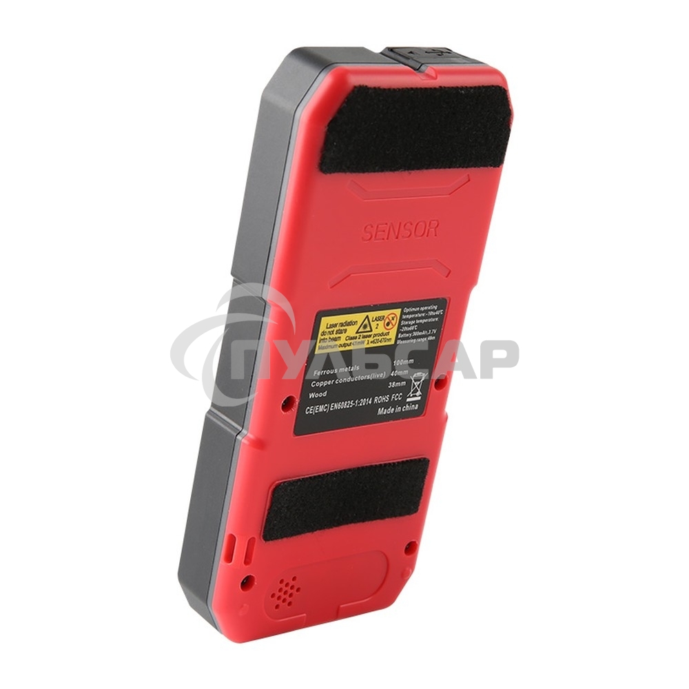 Детектор стен UT387D, глубина определения металлов 100мм, дерева 38мм, медных проводов 50мм (538753)