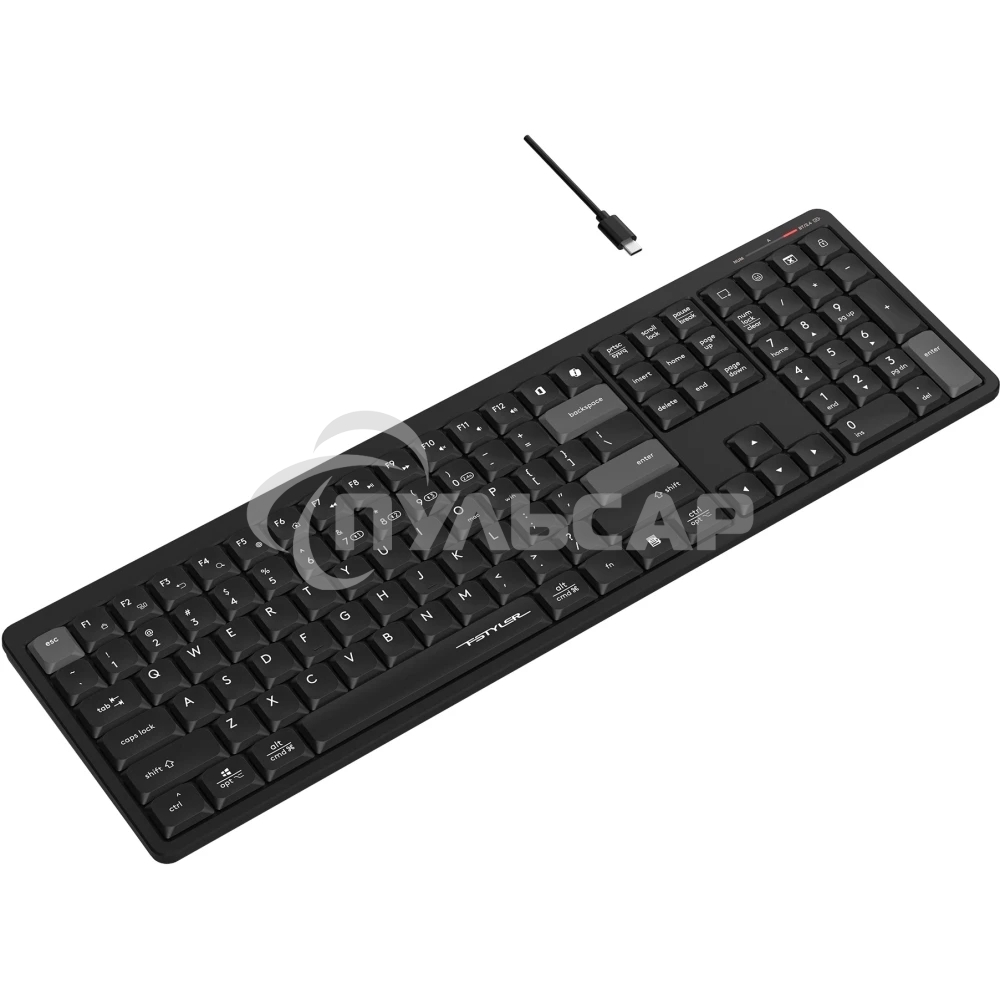 Клавиатура беспроводная A4Tech Fstyler FBX55C черный USB BT/Radio slim Multimedia (FBX55C)