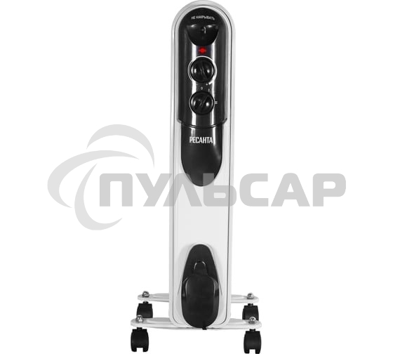 Обогреватель масляный Ресанта ОМПТ-7Н (7 секций) белый, 1500 Вт, 15 м2, термостат 67/3/3