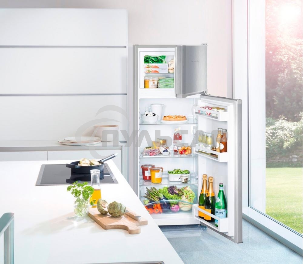 Холодильник Liebherr CTELE 2531-26 001 серебристый двухкамерный 189/44л морозилка сверху