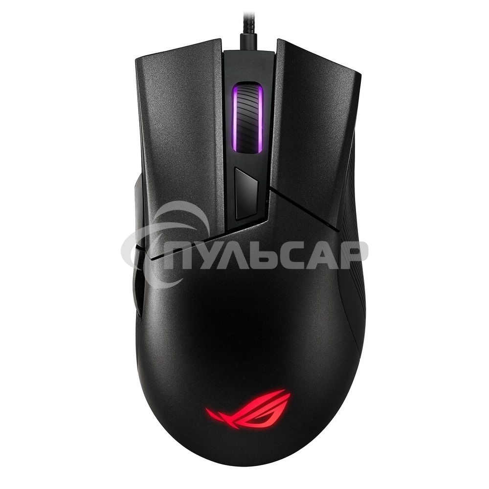 Мышь проводная ASUS ROG Gladius II Core черный, 6200 dpi, USB, кнопки - 6