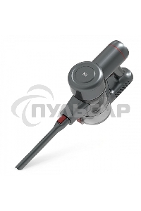 Беспроводной пылесос BQ VCA0202H серый, питание от аккумулятора, 50 Вт, уборка сухая, пылесборник 0.6 л, работа от АКБ max 30 мин.