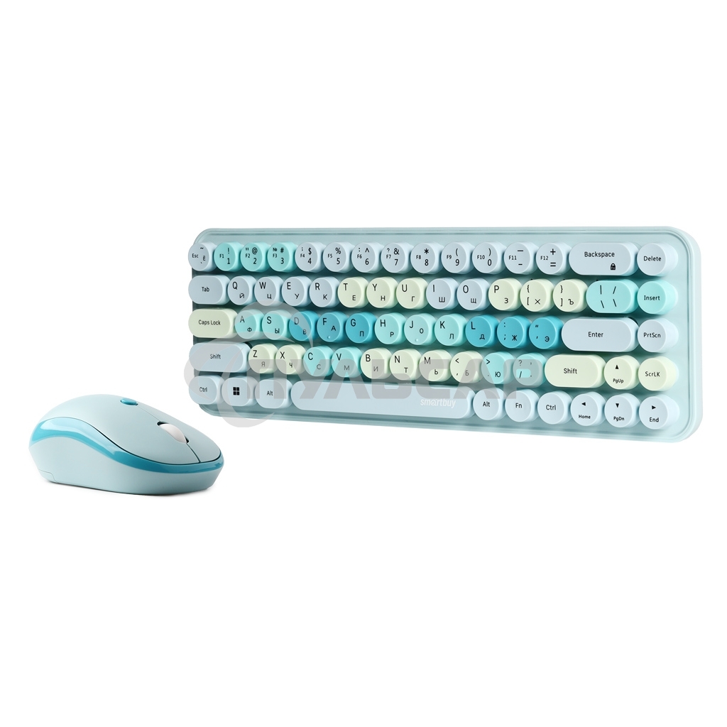 Комплект клавиатуры + мышь Smartbuy (SBC-676390AG-T) 676390 бирюзовый