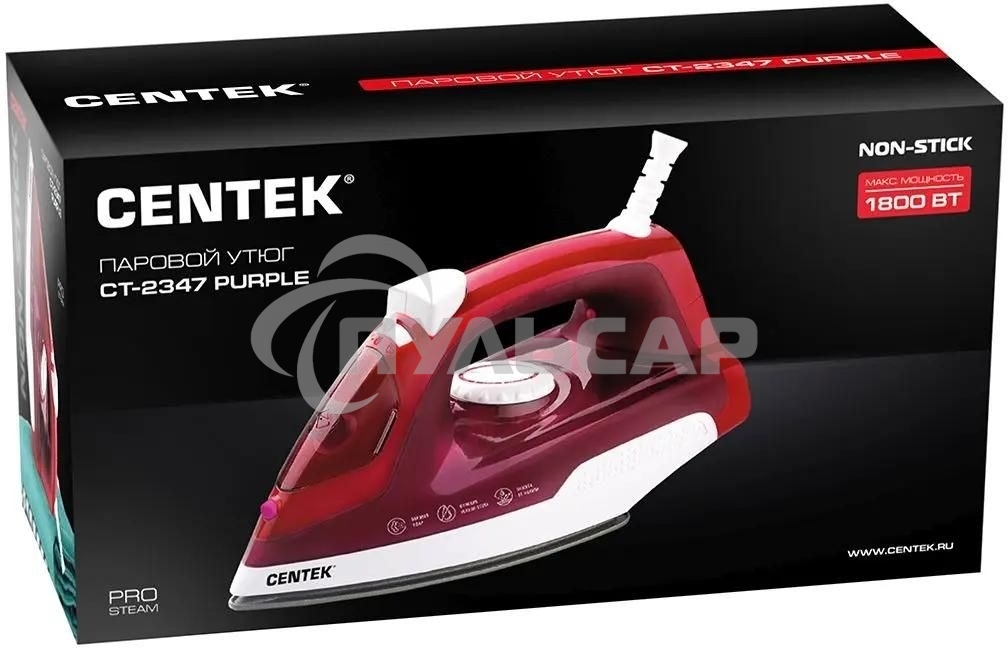 Утюг Centek СТ-2347, 1800Вт, фиолетовый
