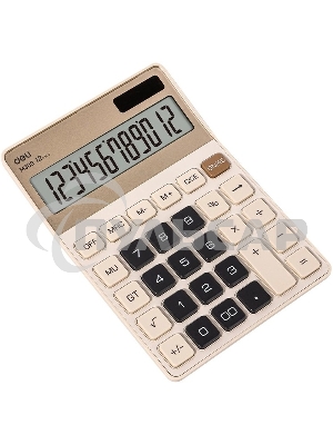 Калькулятор настольный Deli EM309 золотистый 12-разр.