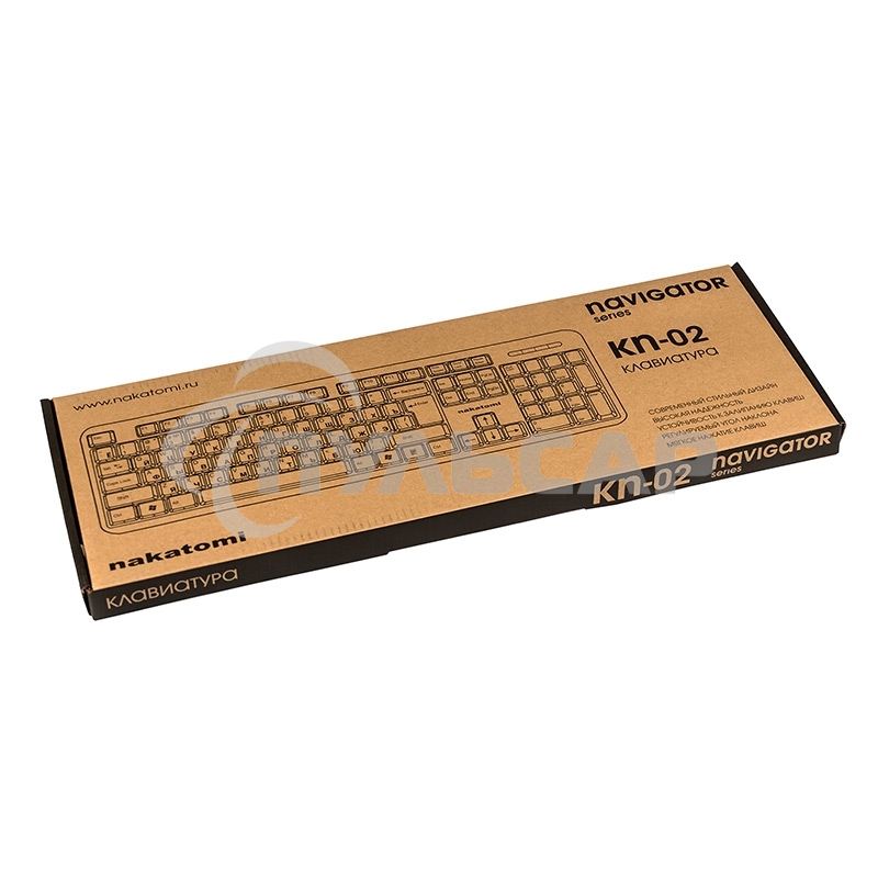Клавиатура проводная NAKATOMI KN-02U USB черный-красный