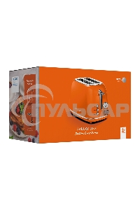 Тостер Galaxy Line GL 2921, апельсиновый фреш, металл, 900 Вт, 6 степеней поджарки