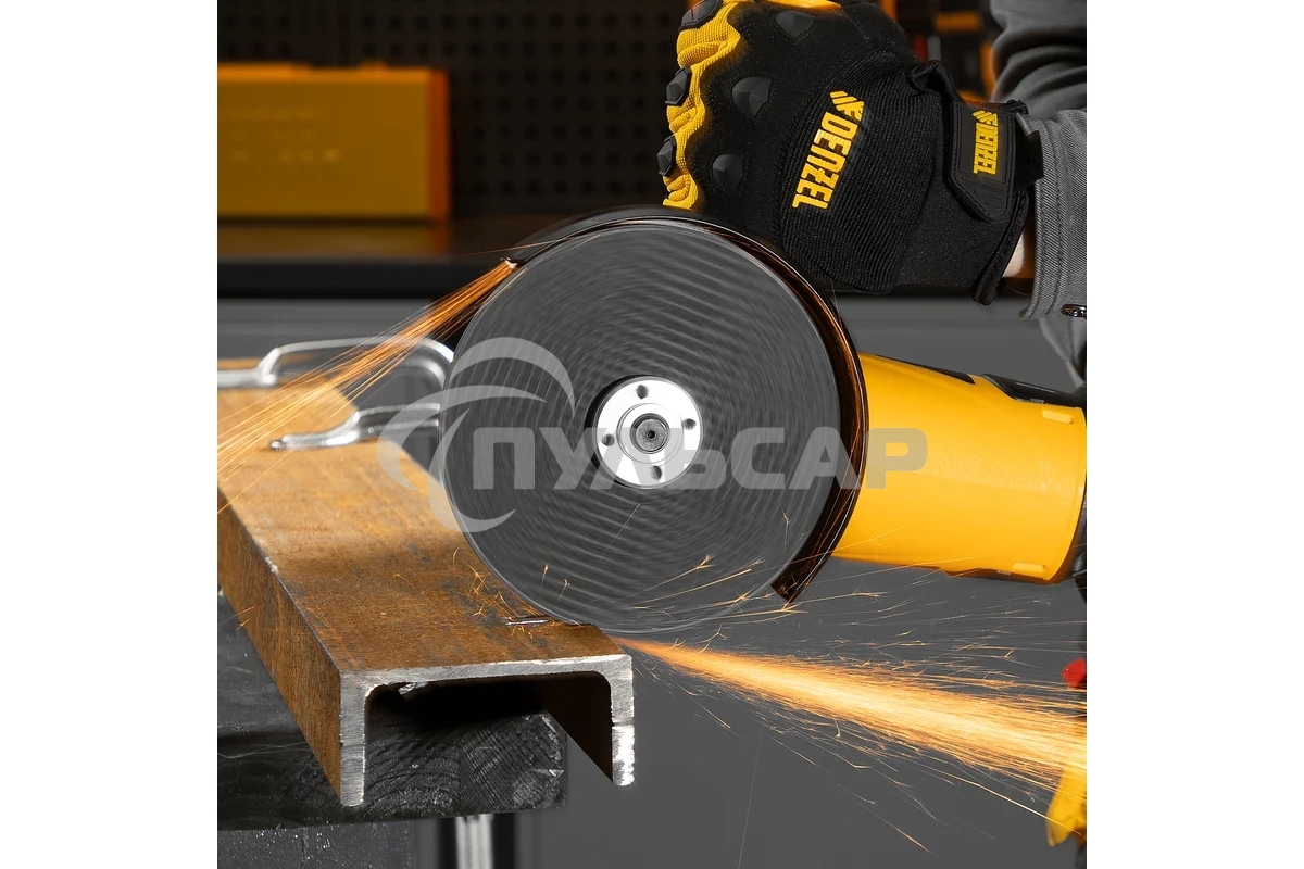 Машина шлифовальная угловая Denzel AG150-1500 1500 Вт 150 мм 8500 об/мин 26910