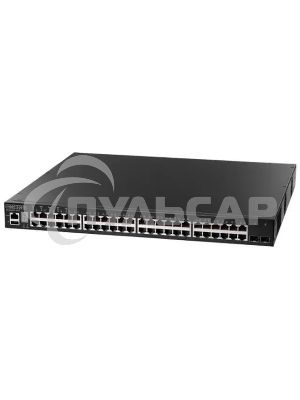 Коммутатор 48 x GE + 2 x 10G SFP+ ports + 1 x expansion slot (for dual 10G SFP+ ports) L3 Stackable Switch, w/ 1 x RJ45 console port, 1 x USB type A storage port, RPU connector, Stack up to 4 units,PoE Budget max. 780W Edge-corE ECS4620-52P