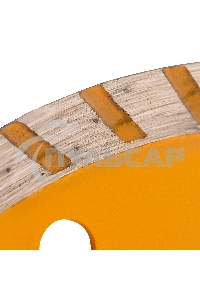 Диск алмазный отрезной Denzel ф125 х 22,2 мм, турбо, сухое резание