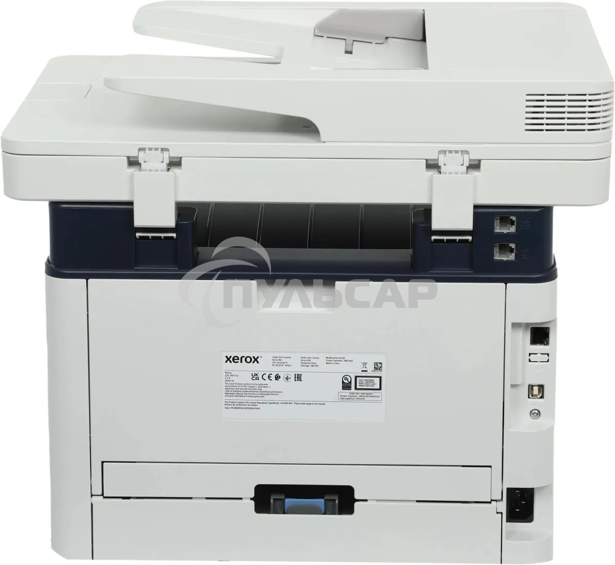 МФУ лазерное Xerox B235 (B235V_DNI), A4, ч/б, печ. до 34 стр/мин., скан. до 23 стр/мин., 600x600dpi, Wi-Fi, USB, Ethernet