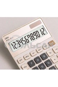 Калькулятор настольный Deli EM309 золотистый 12-разр.