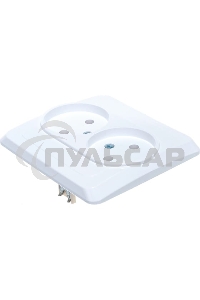 Розетка 2-м СП Этюд 16А IP20 без заземл. бел. SchE PC16-005B