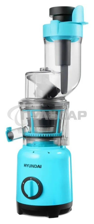 Соковыжималка шнековая Hyundai HY-JS6534 300Вт рез.сок.:600мл. светло-синий